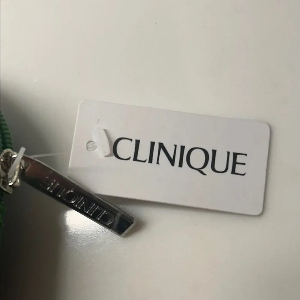 Clinique x Kate Spade Green Floral Pouch